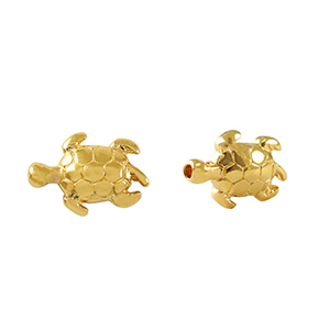Perle Metall DQ Turtle Gold (Nickelfrei)