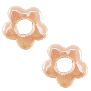 Perlen Griechische Keramik DQ Flower Blush pink