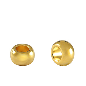 Perle Metall DQ Rondelle 7mm Gold (Nickelfrei)