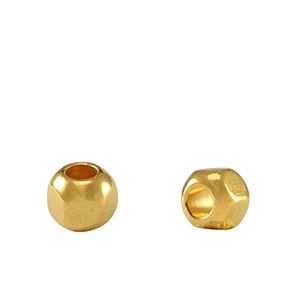 Perle Metall DQ Hexagon Gold (Nickelfrei)