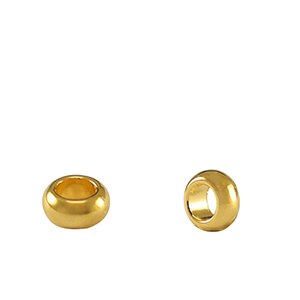 Perle Metall DQ Spacer Ring 5mm Gold (Nickelfrei)