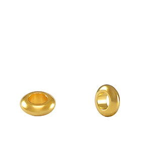 Perle Metall DQ Spacer Ring 5mm Gold (Nickelfrei)