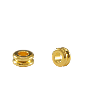 Perle Metall DQ Tubes Gold (Nickelfrei)