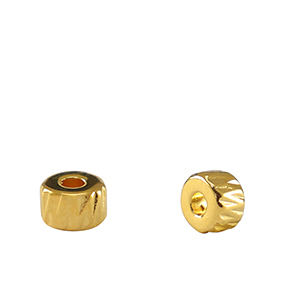 Perle Metall DQ Tubes Gold (Nickelfrei)