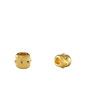 Perle Metall DQ Tubes Gold (Nickelfrei)
