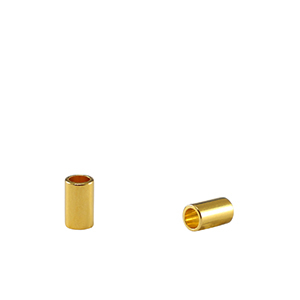 Perle Metall DQ Tubes Gold (Nickelfrei)