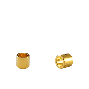 Perle Metall DQ Tubes Gold (Nickelfrei)