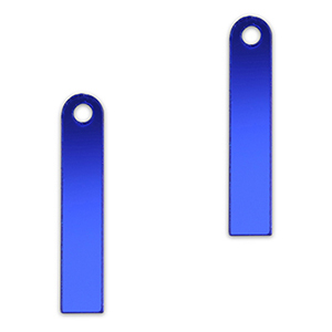 Statement-Anh&auml;nger Bar Metallic royal blue