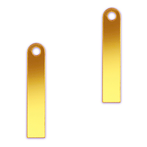 Statement-Anh&auml;nger Bar Metallic yellow