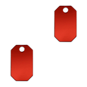 Statement-Anh&auml;nger Octagon Metallic red