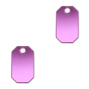 Statement-Anh&auml;nger Octagon Metallic lilac purple