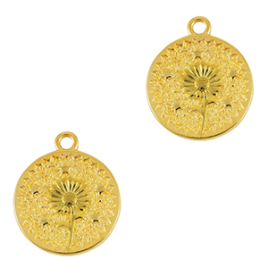 Anh&auml;nger Metall DQ Flower Gold (Nickelfrei)