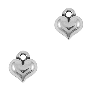 Anh&auml;nger Metall DQ Heart Antik silber (Nickelfrei)
