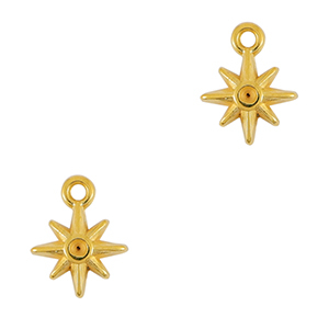 Anh&auml;nger Metall DQ Star Gold (Nickelfrei)