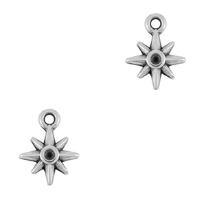 Anh&auml;nger Metall DQ Star Antik silber (Nickelfrei)