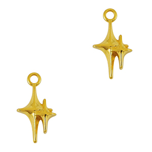 Anh&auml;nger Metall DQ Star Gold (Nickelfrei)