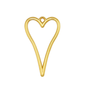 Anh&auml;nger Metall DQ Heart Gold