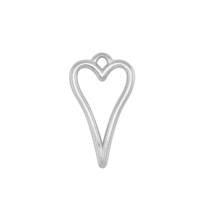 Anh&auml;nger Metall DQ Heart Antik silber