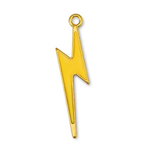 Anh&auml;nger Metall DQ Thunder Yellow-Gold (Nickelfrei)