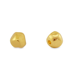 Perle Metall DQ Cube Gold (Nickelfrei)