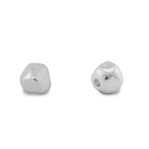 Perle Metall DQ Cube Antik silber (Nickelfrei)