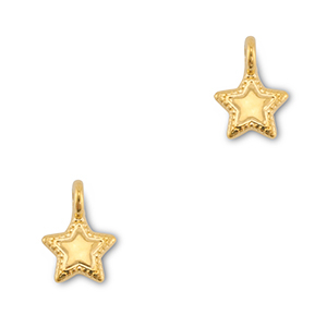 Anh&auml;nger Metall DQ Star Gold (Nickelfrei)
