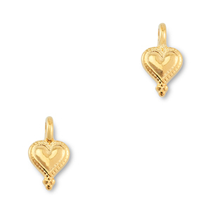 Anh&auml;nger Metall DQ Heart Gold (Nickelfrei)