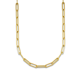 Stainless Steel - Rostfrei Stahl Gliederkette Gold