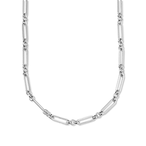 Stainless Steel - Rostfrei Stahl Gliederkette Silver