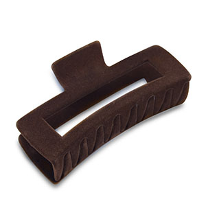 Haarschmuck Haarklemme Samt-Optik Brown