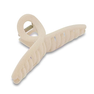 Haarschmuck Haarklemme Samt-Optik Off white