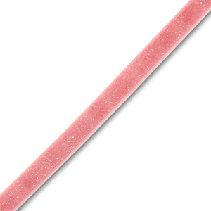 Samt-Schmuckband Vintage pink-silver glitter