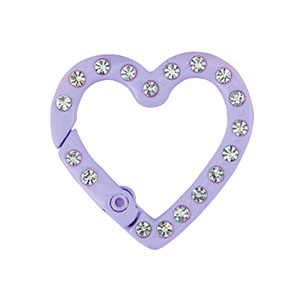 Farbiges Zubeh&ouml;r F&uuml;r Schl&uuml;ssel Anh&auml;nger Heart Purple
