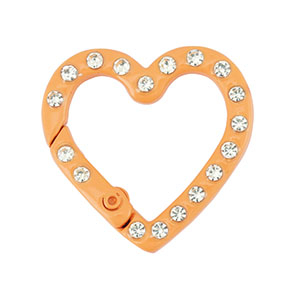 Farbiges Zubeh&ouml;r F&uuml;r Schl&uuml;ssel Anh&auml;nger Heart Orange