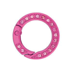 Farbiges Zubeh&ouml;r F&uuml;r Schl&uuml;ssel Anh&auml;nger Ring Magenta pink