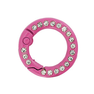 Farbiges Zubeh&ouml;r F&uuml;r Schl&uuml;ssel Anh&auml;nger Ring Magenta pink