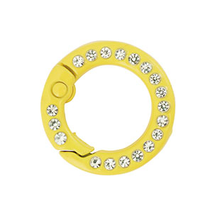 Farbiges Zubeh&ouml;r F&uuml;r Schl&uuml;ssel Anh&auml;nger Ring Yellow