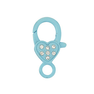 Farbiges Zubeh&ouml;r F&uuml;r Karabinerverschluss Heart Light blue