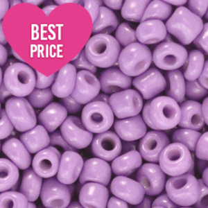 Rocailles Perlen Glas 6/0 (4mm) Lilac purple