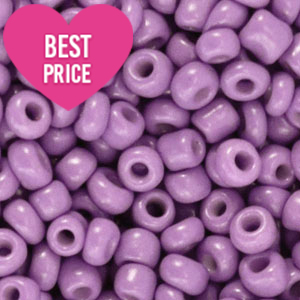 Rocailles Perlen Glas 6/0 (4mm) Paisley purple