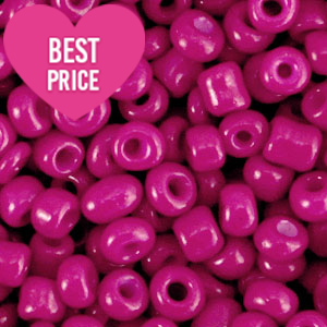 Rocailles Perlen Glas 6/0 (4mm) Gypsy pink