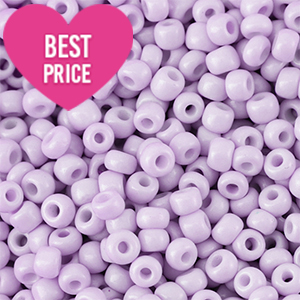Rocailles Perlen Glas 6/0 (4mm) Lilac