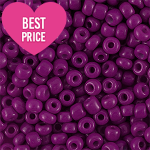 Rocailles Perlen Glas 12/0 (2mm) Purple