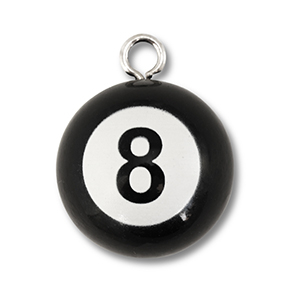 Statement-Anh&auml;nger 8-ball Black-white