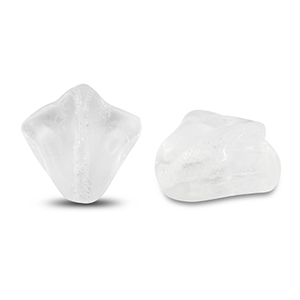 Tschechische Perlen Lily Flower 9x8mm Transparent