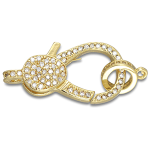 TQ Metall Brass Lobster Clasp Gold