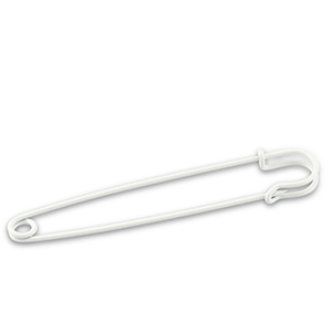 Zubeh&ouml;r Metall Ornamental Pin White