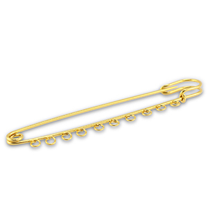 Zubeh&ouml;r Metall Ornamental Pin mit 10 &Ouml;sen Gold