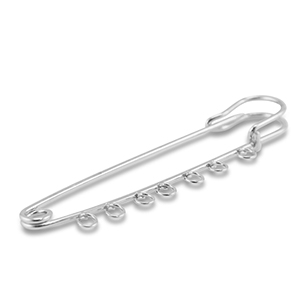 Zubeh&ouml;r Metall Ornamental Pin mit 7 &Ouml;sen Silver