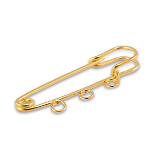 Zubeh&ouml;r Metall Ornamental Pin mit 3 &Ouml;sen Gold